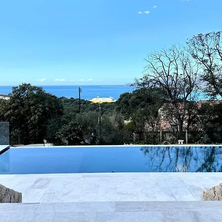 Vue Panoramique Piscine 14m, 3 Ch Proche Centre Propriano Viggianello